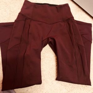 Lululemon All the Right Places Crop Burgundy 4